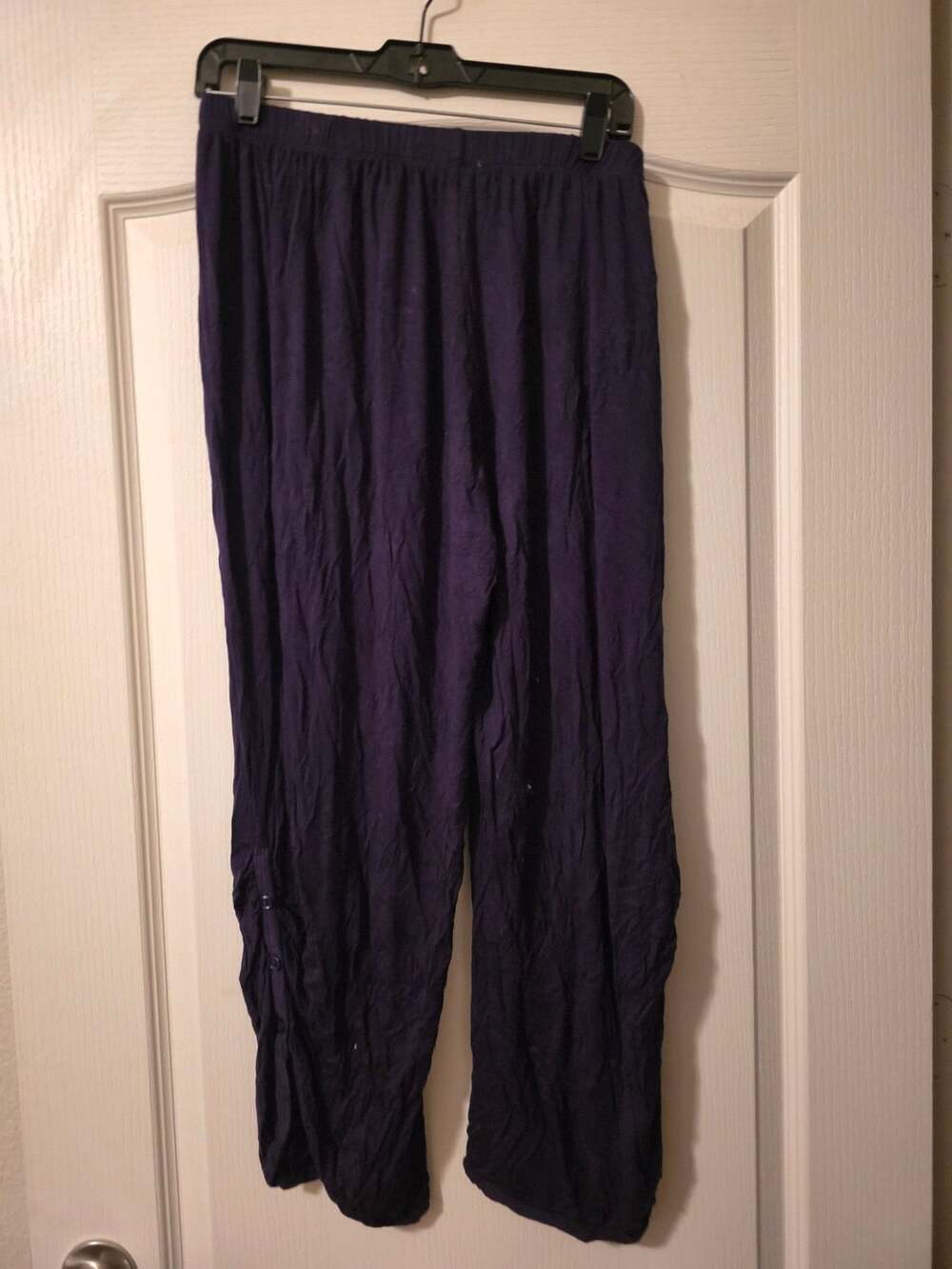 Feminality Pants Size 3X Purple Casual Lounge Trousers